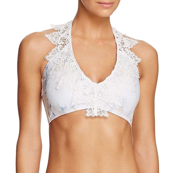 lace swim top